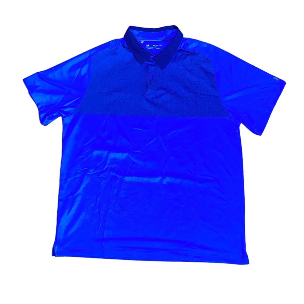 Under armour  blue geatgear polo shirt mens XXL New